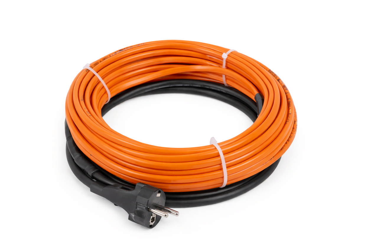 Betonhærdningskabel fra 3,3 til 85 meter med Schuko stik