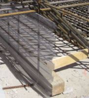 Støbeskelsforskalling trapez 0,75 x 2400 x 800 mm