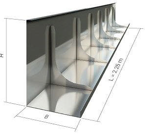 Kantforskalling af stål. Højde 14-60 cm