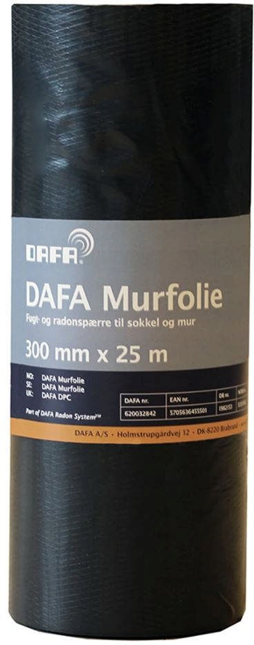 DAFA murfolie 500 mm x 25 meter. 4 stk./kasse