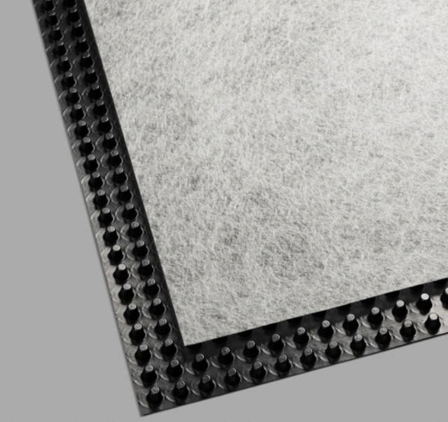 NEVOBAHN drænplade 2-lags 10 mm HDPE, fleece