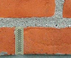 Løs rist til murvent murventil. Grå