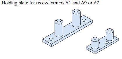 TPA-H1 Holdeplade for udsparinger A1/A9