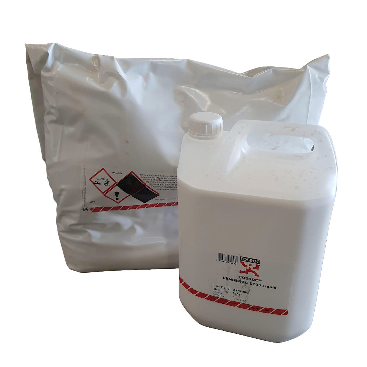 20 kg Renderoc ST 05 + 5 l Nitobond blandevæske