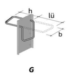 Strittekasse G Ø10mm 550 stål/15 cm ELEMENTSAMLING