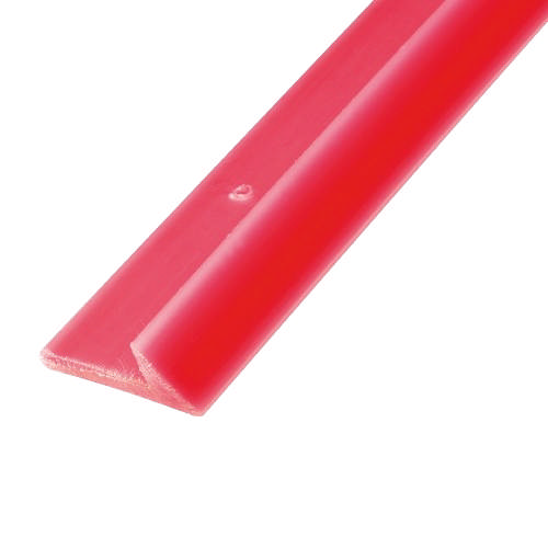 Fasliste 10x15x25x2.500 mm med fane. Rød