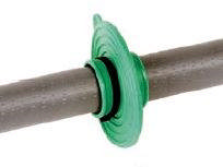 Hydro flange grøn. Vandtætning af 26 22 rør udven.