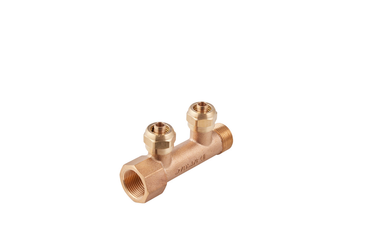 Fordelerrør Rødgods 3/4