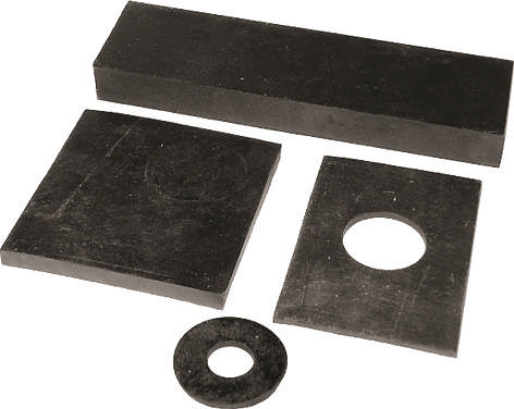 Neoprene i fixmål. Maks. last 6 MPa