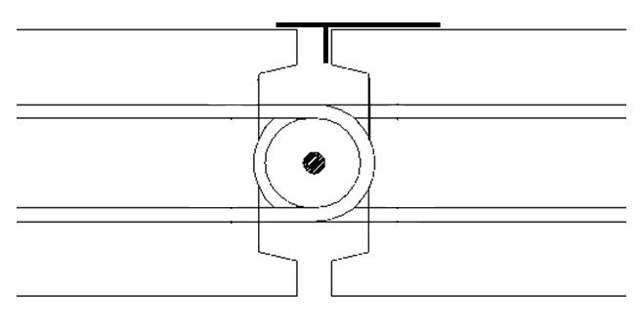 T-liste i regenerat HDPE 85 x 25 x 3.020 mm