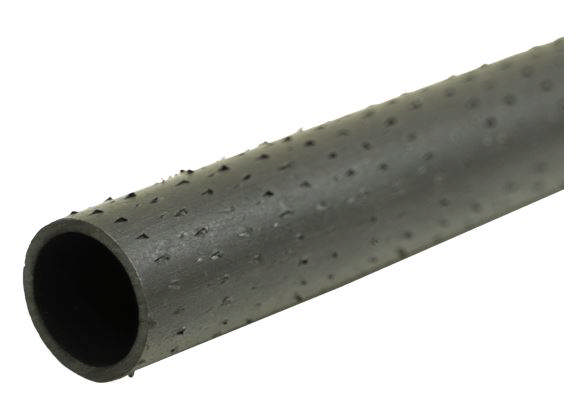 Ru afstandsrør Ø26/22 mm. Længde 2 meter. Sort