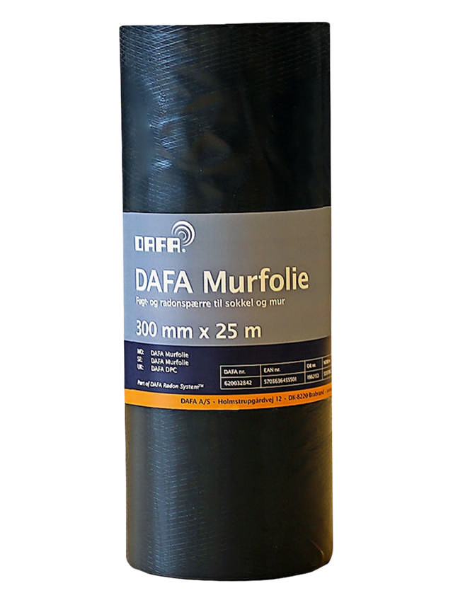 DAFA murfolie 500 mm x 25 meter. 4 stk./kasse