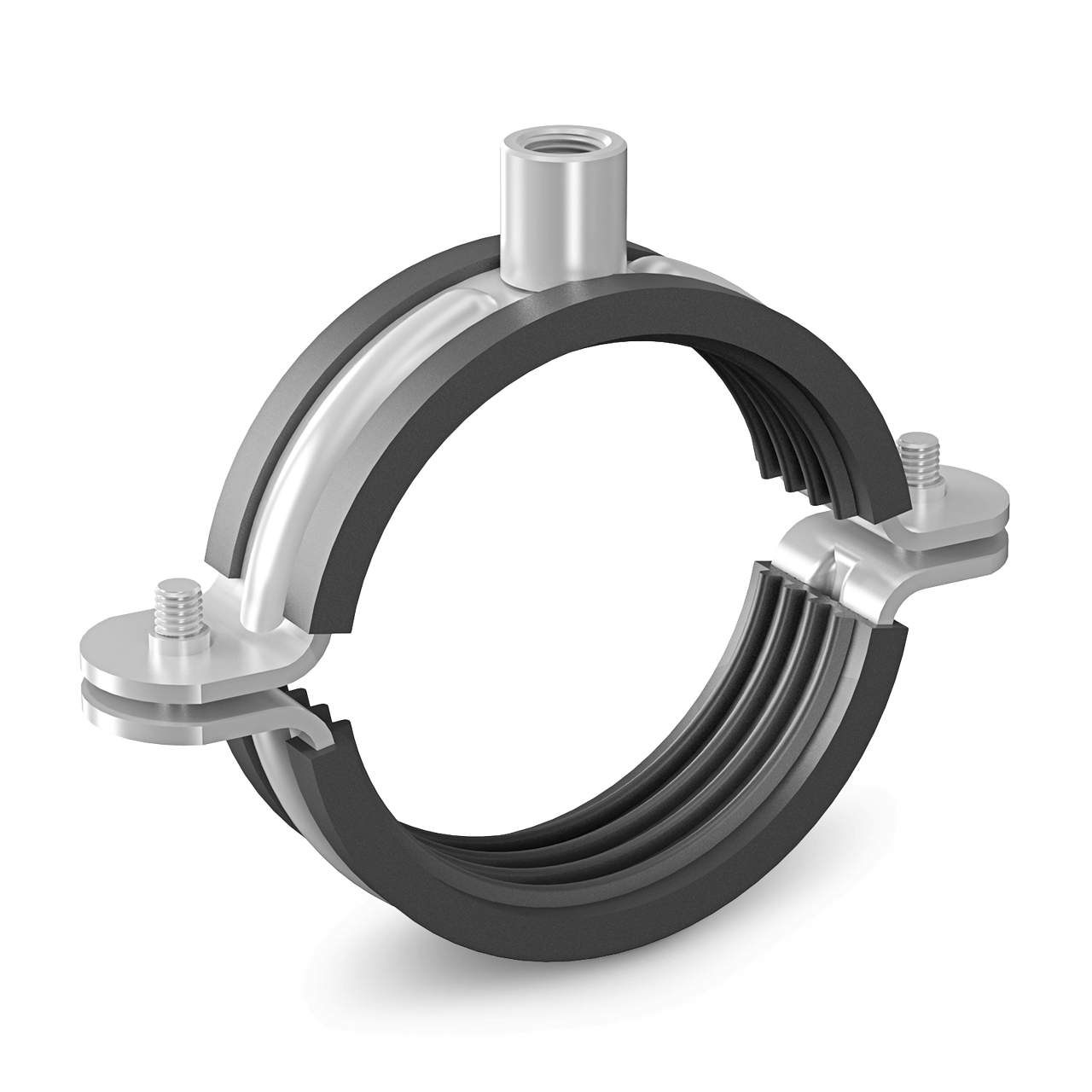 Rørbøjle med indlæg - Rund tilslutning