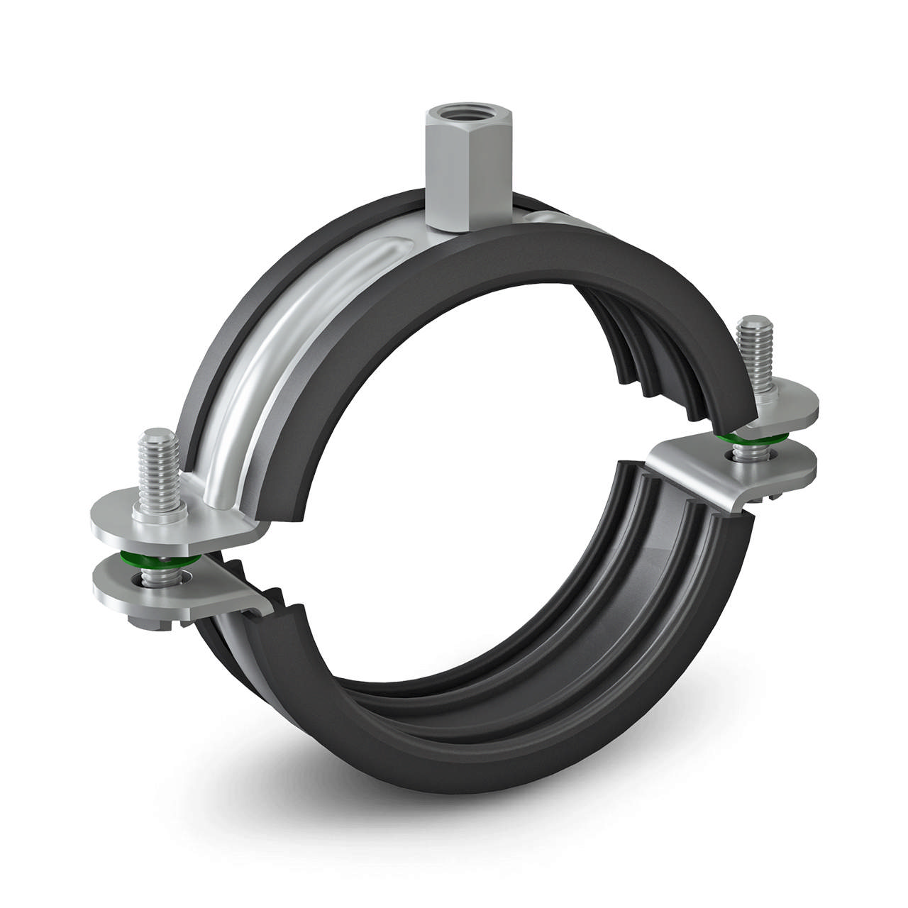 Rørbøjle med indlæg - Sekskantet tilslutning