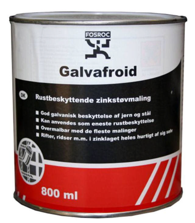 Galvafroid Rustbeskyttende zinkstøvmaling 800 ml