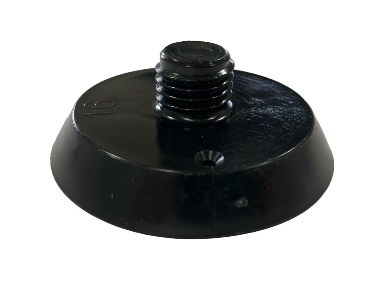 M16 insertsholder Ø58 mm m/sømflade. Sort