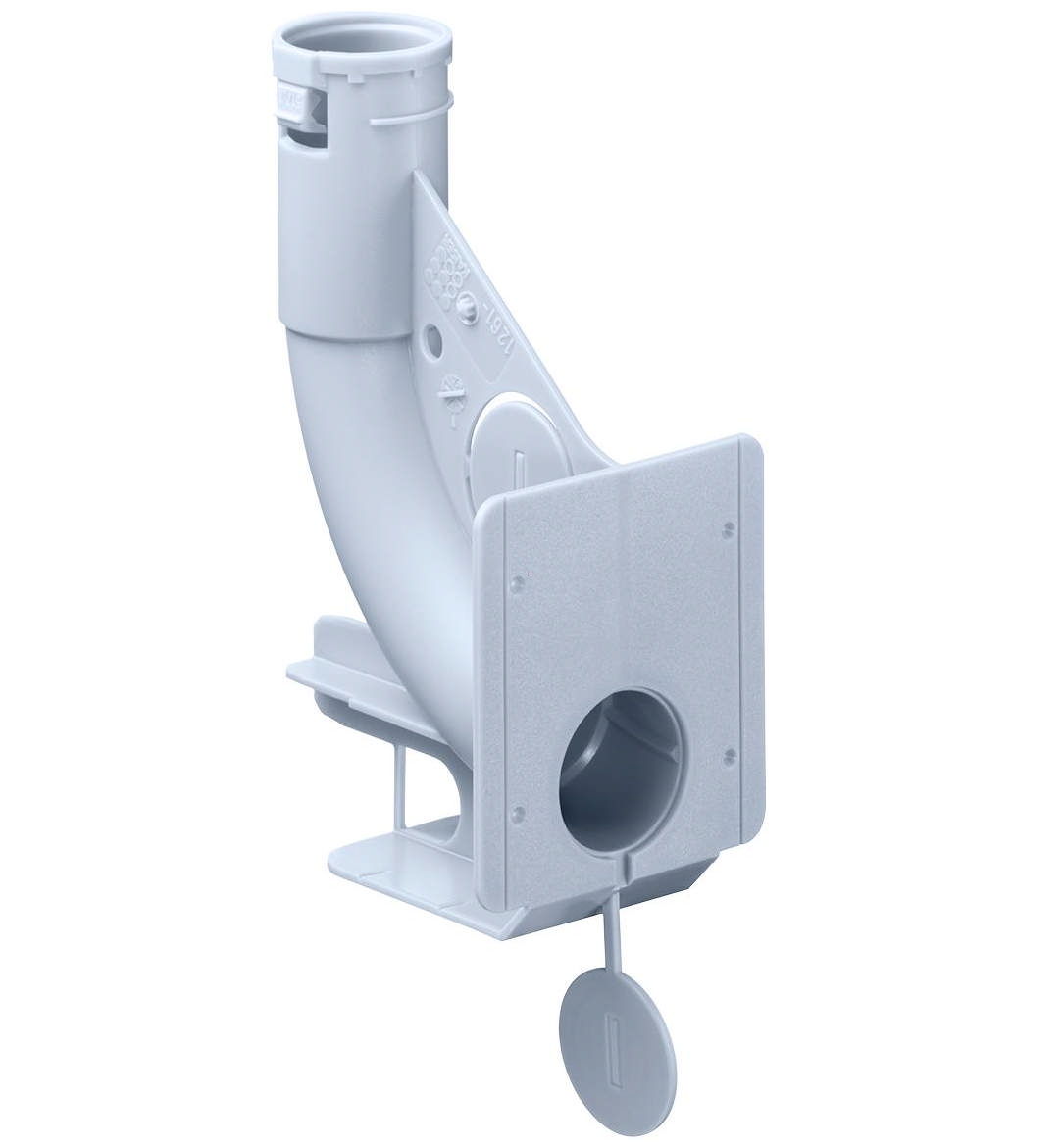 Endestykke væg-loftovergang rør u/klæber