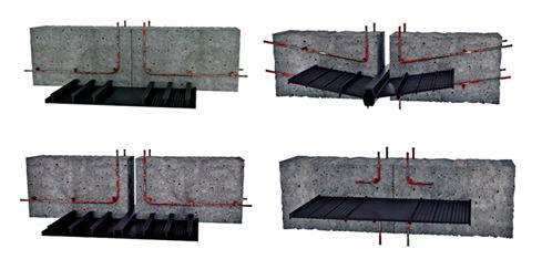 Fugebånd til arbejdsfuger og bevægelsesfuger. 