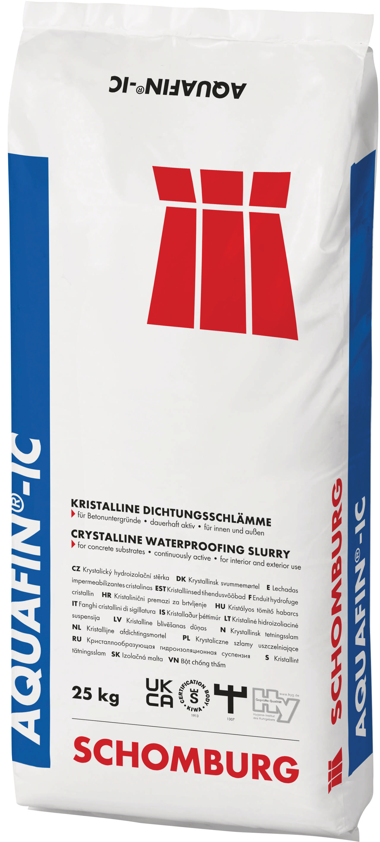 Aquafin IC fugtmembran fra 0,75 kg/m²/ 1,5 kg/m²