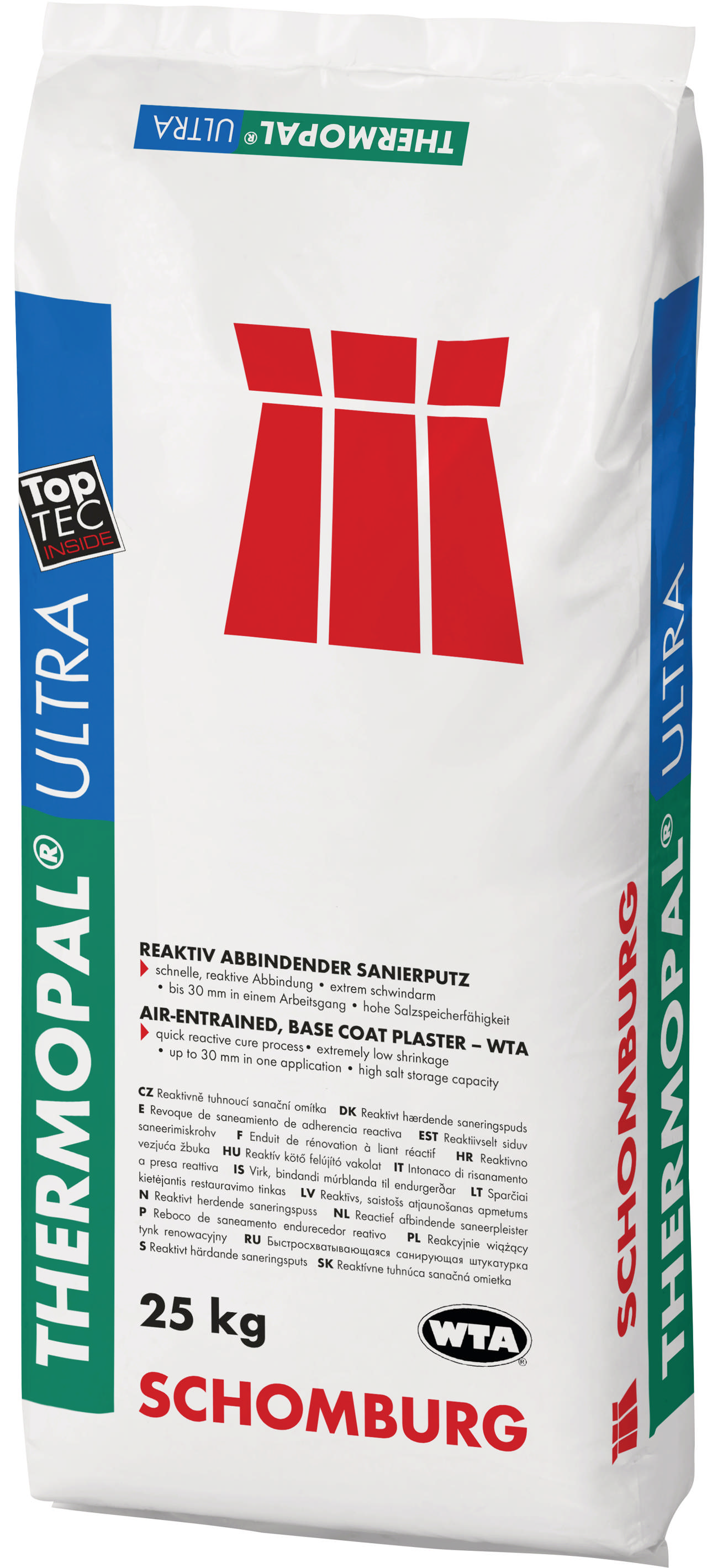 THERMOPAL-ULTRA  Grå 25 kg. Lagtykkelse 30 mm