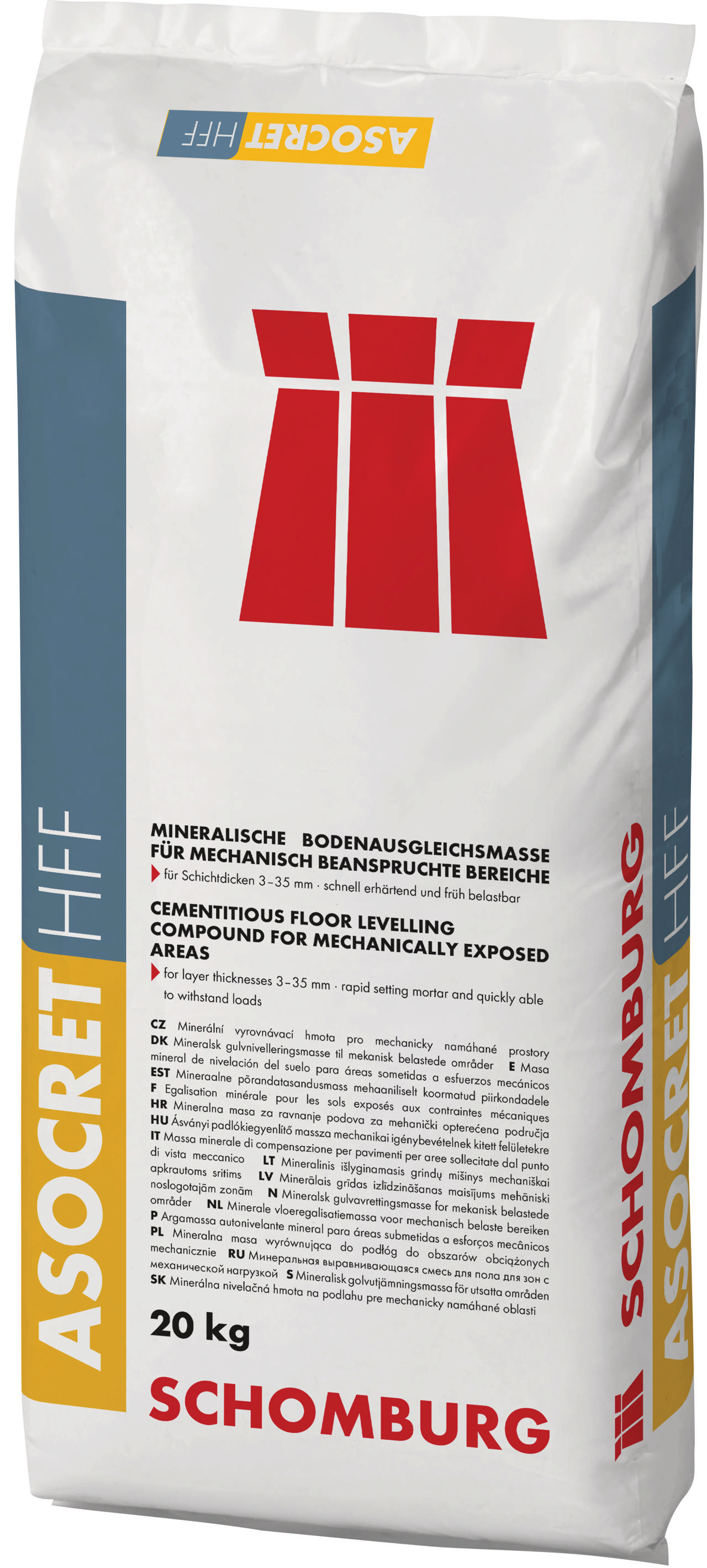 Flydespartel gulv. Rapid, høj styrke. 20 kg/sæk