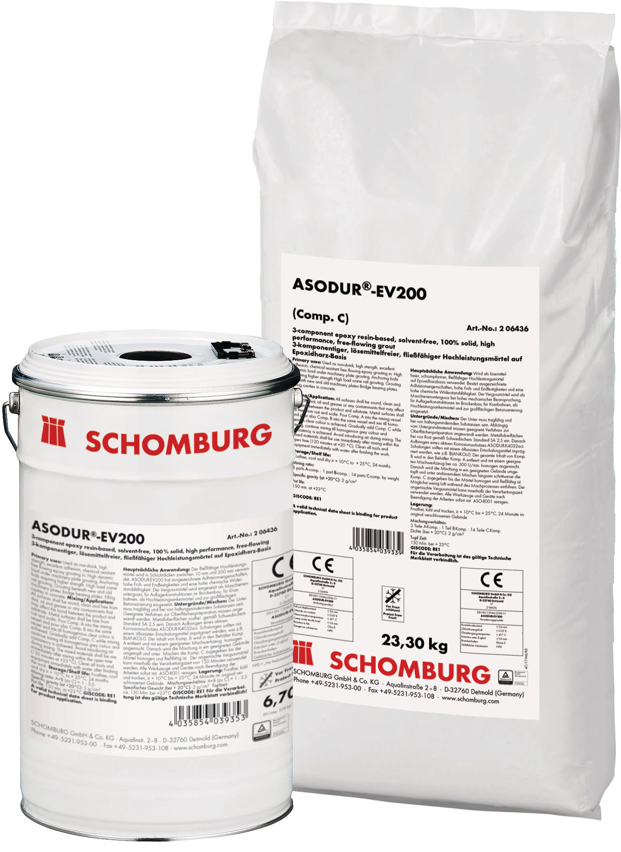 3-komp. flydende epoxy grout. 109 N/mm²