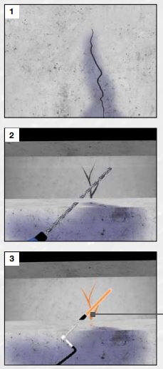 Injektion fremgangsmåde.JPG Komponent A - HYDROPOX EP1 injektionsvæske