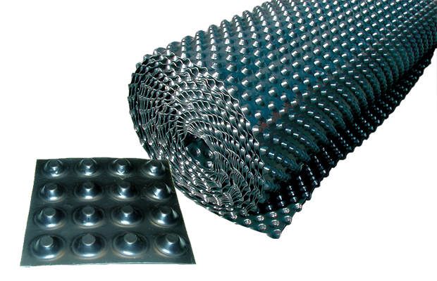 Grundmursplade 1,00 meter. HDPE. 0,4 mm.