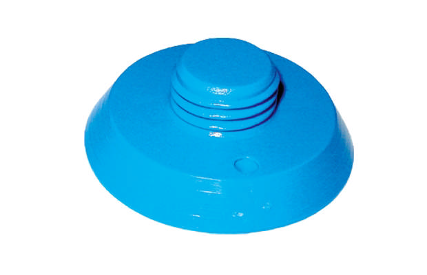 M16 insertsholder Ø58 mm m/sømflade. Sort