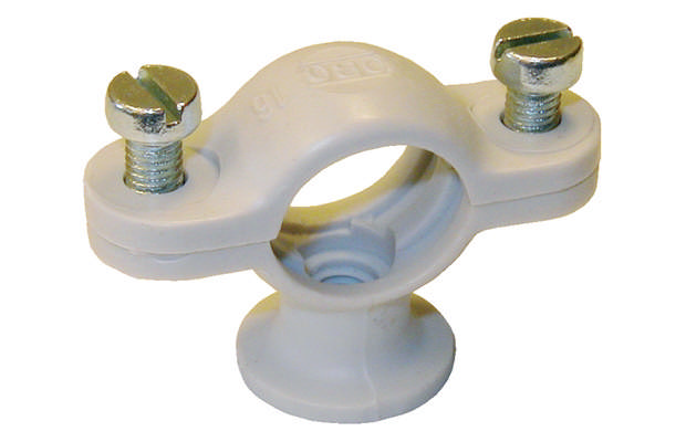 Grå Plastrørbærer 9-35 mm m/M6 gevind