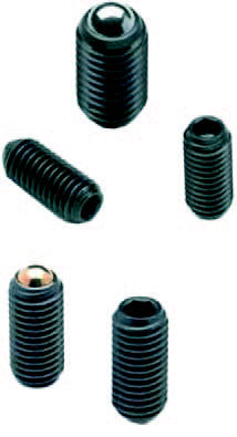 Fjedrende trykstifter m/indvendig sekskant og kugle type W834