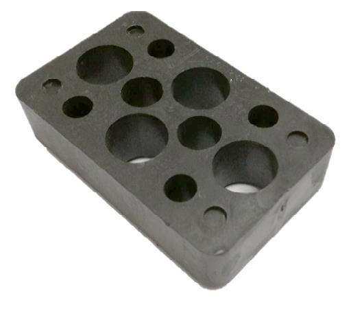 Justerbrik 2 tons Sort farve