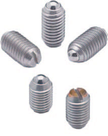 Fjedrende trykstifter m/kærv og kugle type 831