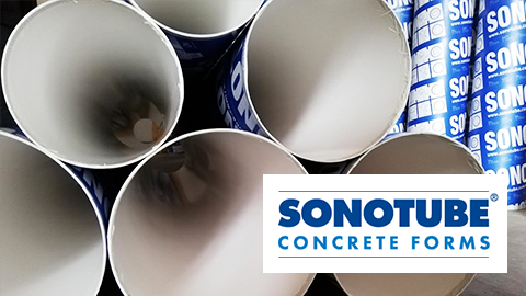 Sonotube® glatte støberør til søjleforskalling er på lager hos os!